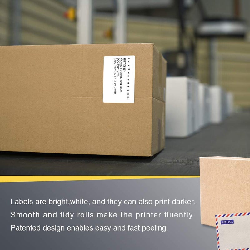BETCKEY - 3" x 2" (76 mm x 51 mm) Multipurpose & Shipping Labels Compatible with Zebra & Rollo Label Printer,Premium Adhesive & Perforated [1 Rolls, 750 Labels] - Image 5